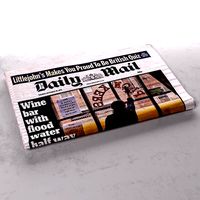 Daily Mail folded newspaper