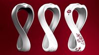FIFA World Cup 2022 Logo and Trophy Qatar Hight Quality 3D model