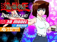 Tea Gardner - Yu Gi Oh - Model 3D Blender