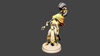 Printable character of game dota 2 Dawnbreaker 3D mode