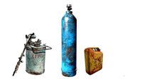 Gas baloon fuel cylinder collection