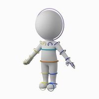 Cute Stickman In A-Pose CAT Rig