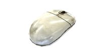 White retro vintage old rollder ball pc mouse