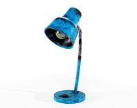 Vintage blue soviet table lamp