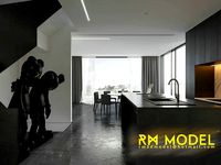 MAX-I-22-06-0296 Contemporary apartment house interior design