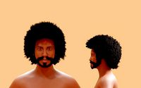 Man with afro and short beard