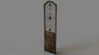 Deco 79 Rustic Wood Wall Decor with Scrolling Ironwork