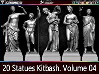 20 Statues Kitbash Vol 04