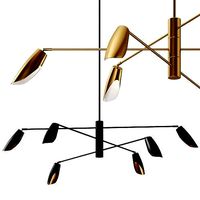 Bowery 3 Tier Led Chandelier by Fredrick Ramond Pendant Lamp