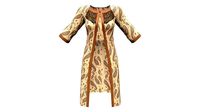 Slightly Flared Raglan Sleeves Lace Insert At Decolette Overcoat
