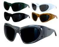 Balenciaga Wrap D-frame Sunglasses