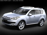 Citroen C Crosser mid poly 3D Model