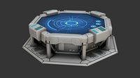 Sci-fi Work Bench - Low poly - PBR - Game ready