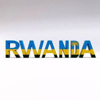 Rwanda country Name text 3d model