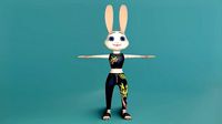 Rabbit Cartoon Character