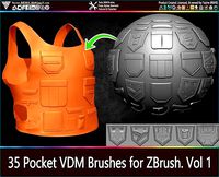 Pocket VDM Brushes for ZBrush Vol 01