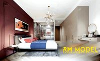 MAX-I-22-06-0213 Contemporary apartment bedroom interior design