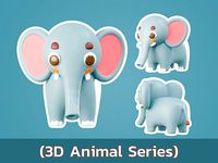 Cartoon cute Elephant