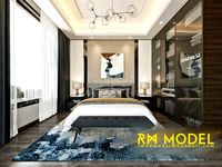 MAX-I-22-06-0241 Contemporary apartment bedroom interior design