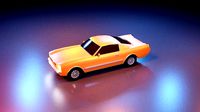 Ford Mustang - low poly
