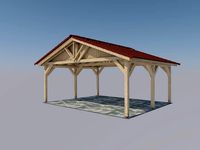 roof tiled carport 5x6 meters