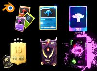 NFT PACK v2 animated templates for Blender