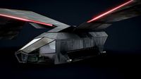 Futuristic Sci Fi AirForce Space Ship Transport