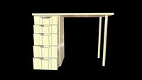 Computer Table Drawer Open