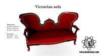 Victorian living room sofa