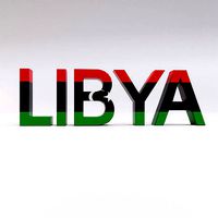 Libya country Name text 3d model