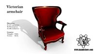 Victorian living room armchair