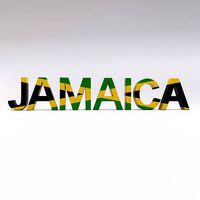 Jamaica country name  text 3d model