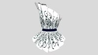 One Shoulder Accordion Top