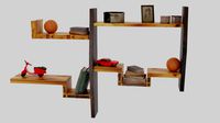 wooden shelf