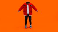 red jacket