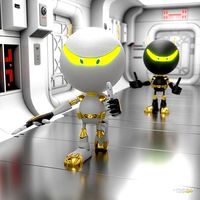 Chibi Robot 3D Model