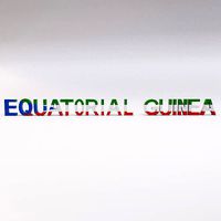 Equatorial Guinea country Name low poly 3d model