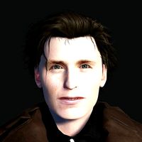 Eddie Redmayne 3D Rigged model ready for animation