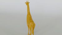 low poly giraffe