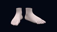 foot for character low-poly