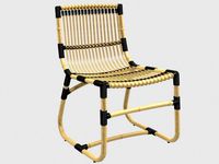 curve chair by cane-line max fbx obj