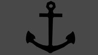 low-poly anchor