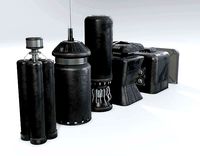 Tech Kitbash - 5 Sci-Fi Generators - Low-Poly Textured Assets