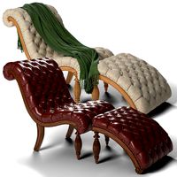 chaise lounge and ottoman set