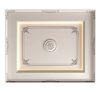 Ceiling  classic coffered illuminated Modern Art Deco style