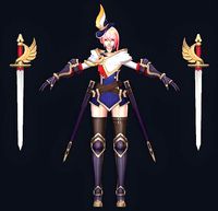 Female knight charater