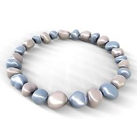 Pearl Bracelet Blue and White - VR-AR GameReady PBR