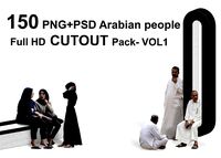 150 PNG and PSD Arabian people Full HD CUTOUT Pack -  Vol1