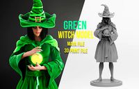 Green Witch render and  3D print model