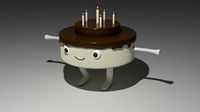 Animated Dancing Birthday Cake